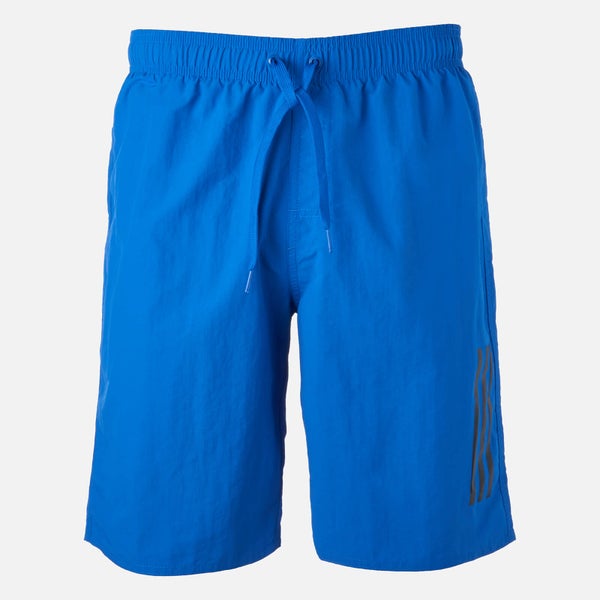 adidas Swim Men's 3 Stripe Shorts - Blue