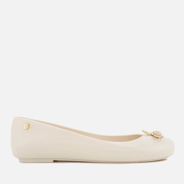 Vivienne Westwood for Melissa Women's Space Love 18 Ballet Flats - Ivory Pearl Orb