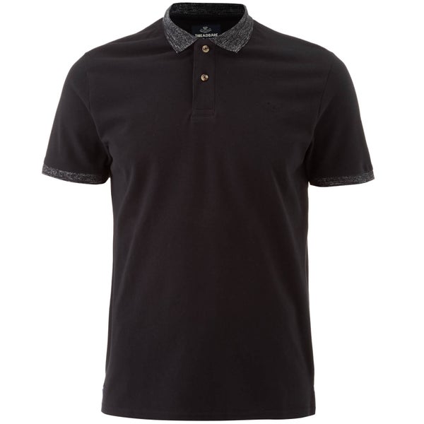 Threadbare Men's Compton Polo Shirt - Black