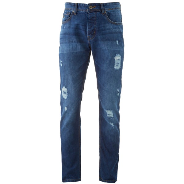 Threadbare Men's Carter Worn Jeans - Mid Wash