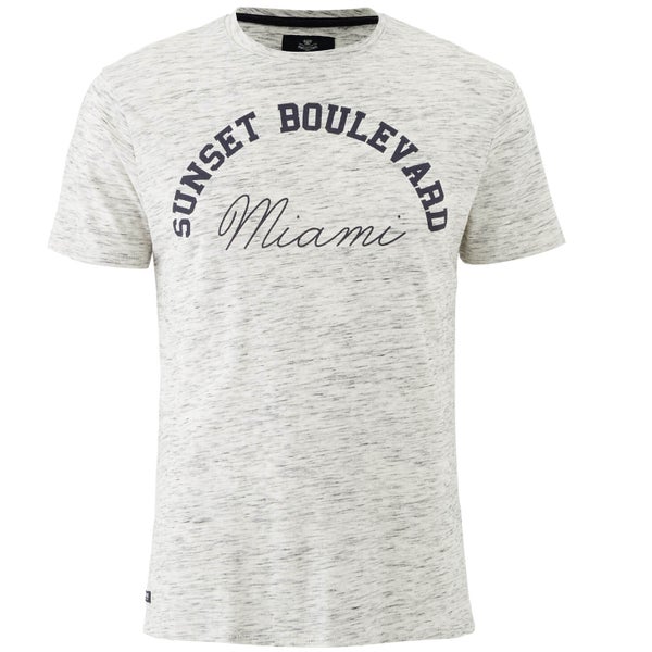 T-Shirt Homme Burbank Threadbare - Blanc Cassé