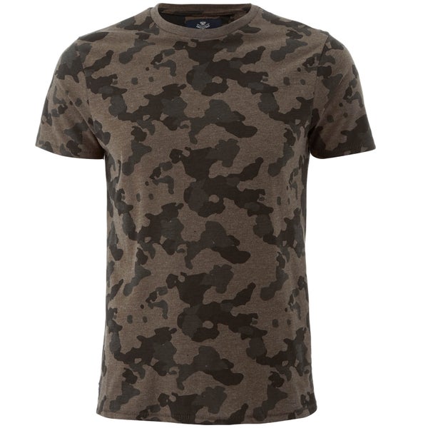 Threadbare Men's Felton Camo T-Shirt - Khaki