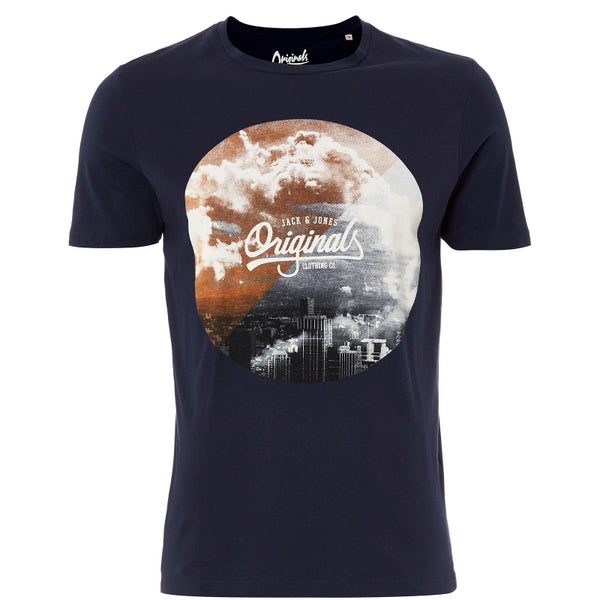 T-Shirt Homme Originals Arco Jack & Jones - Bleu Marine