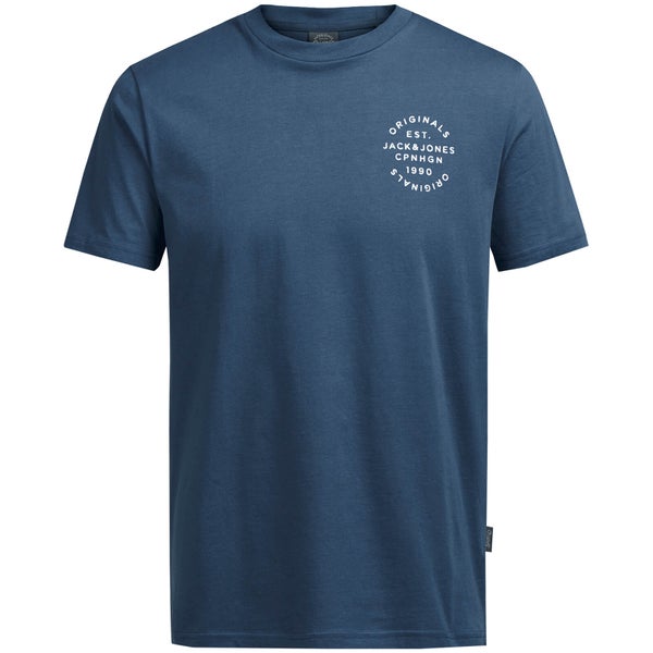 Jack & Jones Originals Men's Organic T-Shirt - Ensign Blue