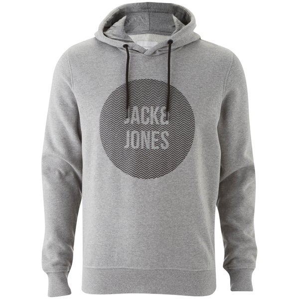 Jack & Jones Core Men's Bak Hoody - Light Grey Marl
