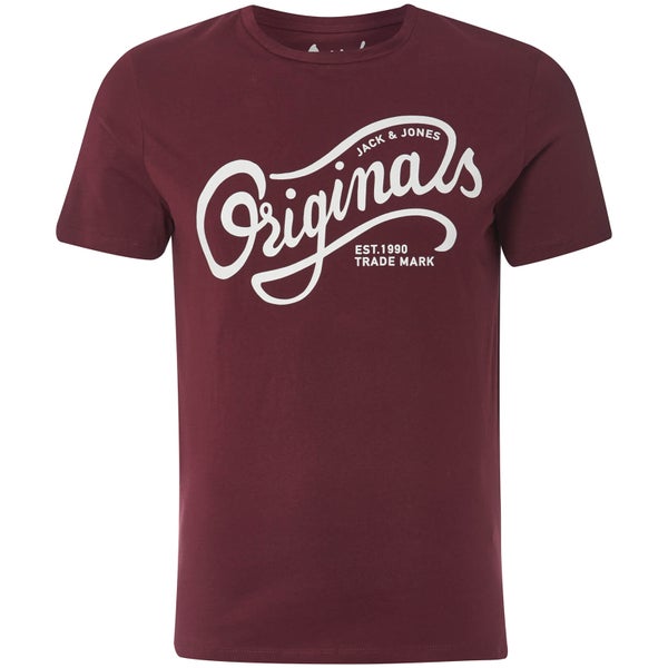 T-Shirt Homme Originals Jolly Jack & Jones - Bordeaux
