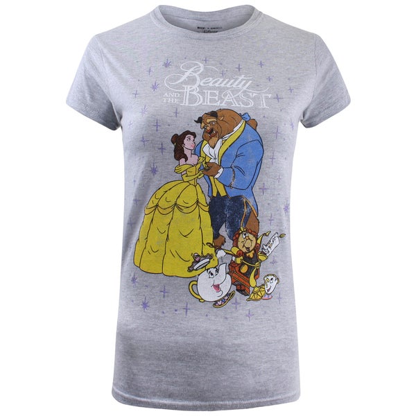 T-Shirt Femme La Belle et la Bête - Gris