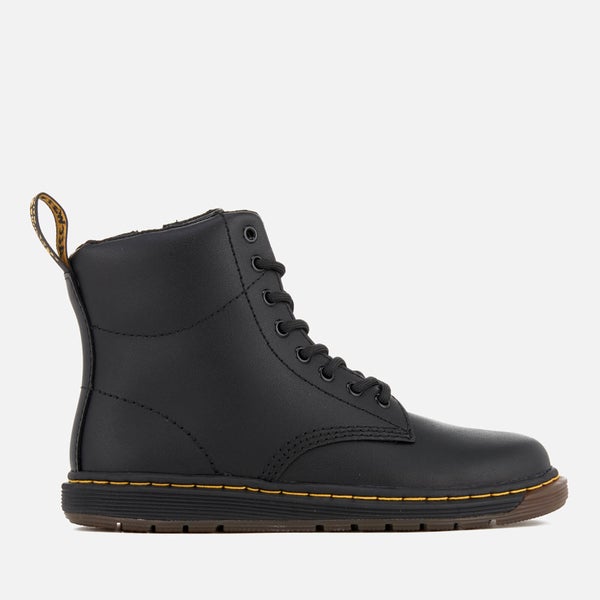 Dr. Martens Kids' Lite Malky Leather 8-Eye Lace Up Boots - Black