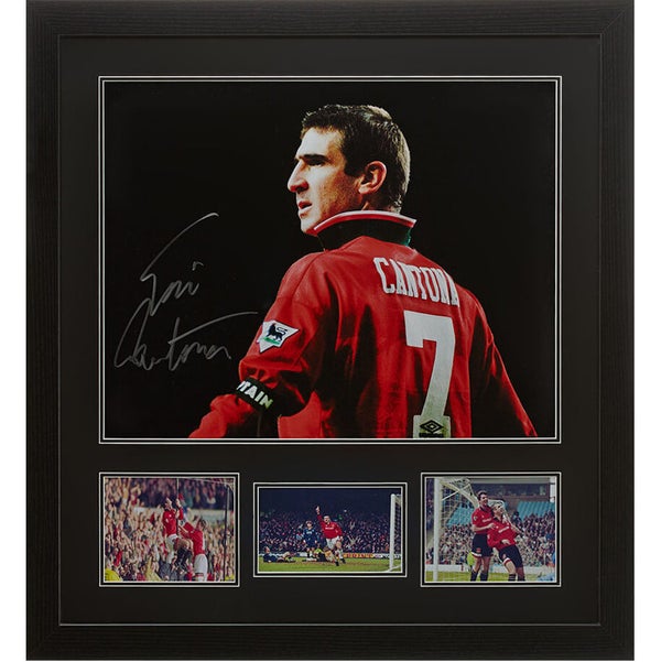 Eric Cantona Signed and Framed 16 x 20 Photograph