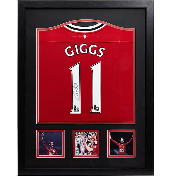 Ryan Giggs Signed and Framed Manchester United Shirt