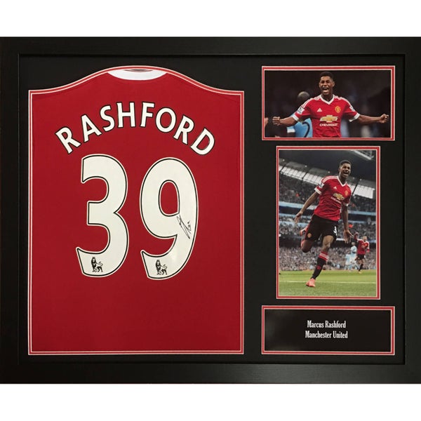 Marcus Rashford Signed and Framed Manchester United Shirt