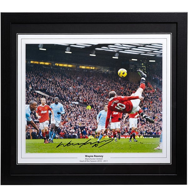 Wayne Rooney Signed and Framed 16 x 20 Photograph