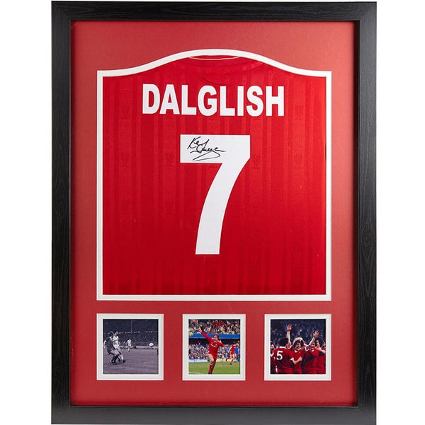 Kenny Dalglish Signed and Framed Liverpool Shirt