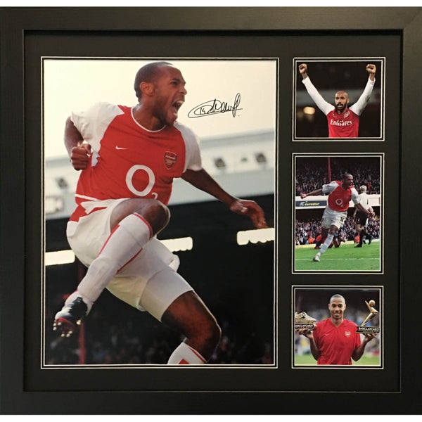 Thierry Henry Signed and Framed 16 x 20 Photograph