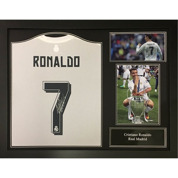 Cristiano Ronaldo 2016 Signed and Framed Real Madrid Shirt