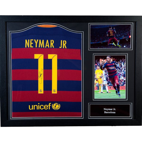 Neymar Signed and Framed 2016 Barcelona Shirt