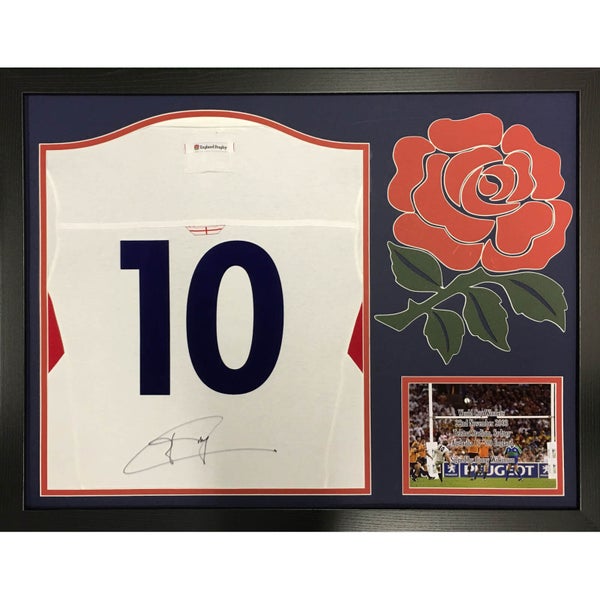 Johnie Wilkinson Signed and Framed England Rugby shirt