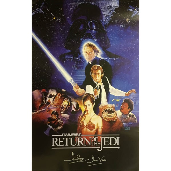 Star Wars: Return of the Jedi Framed Poster Signed by Dave Prowse (Darth Vader)