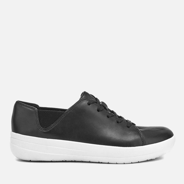 FitFlop Women's F-Sporty Lace Up Leather Trainers - Black