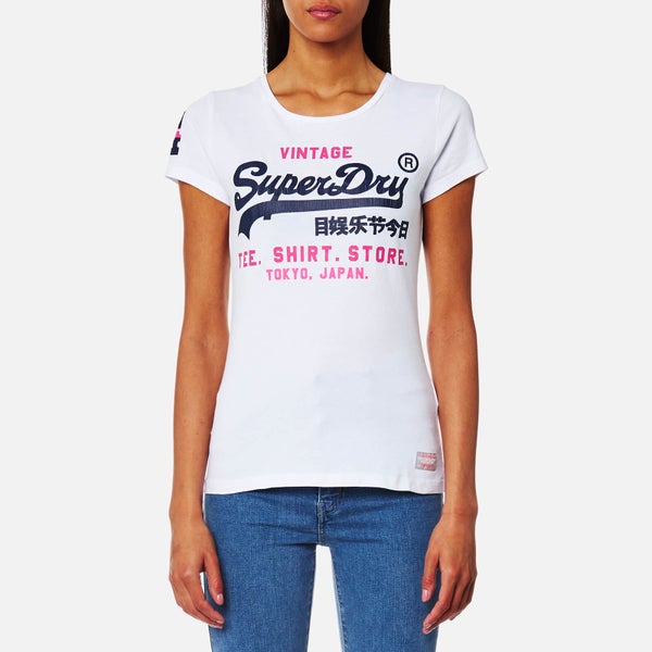 Superdry Women's Shirt Shop T-Shirt - Optic White