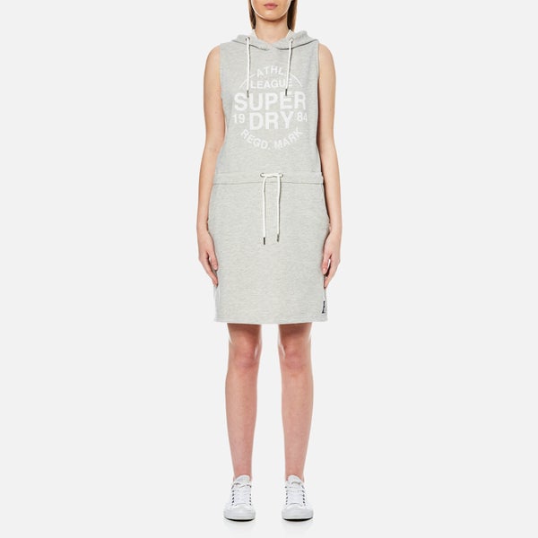 Superdry Women's Athletic League Loopback Dress - 90's Athletic Grey Marl