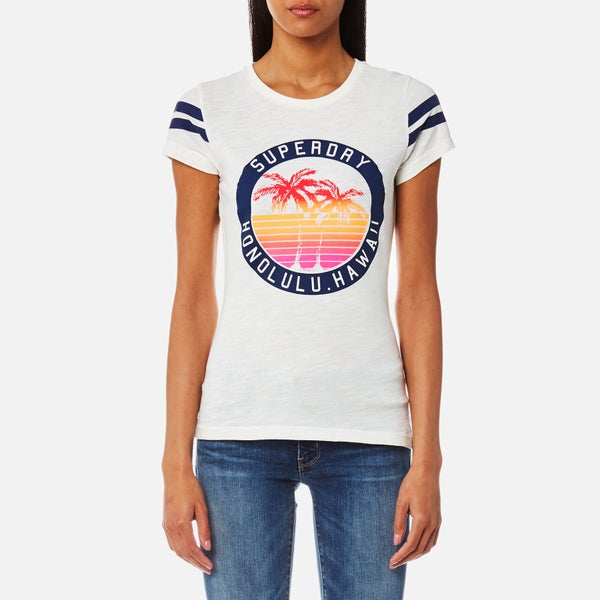 Superdry Women's Beach Surplus T-Shirt - Jungle Cream Slub