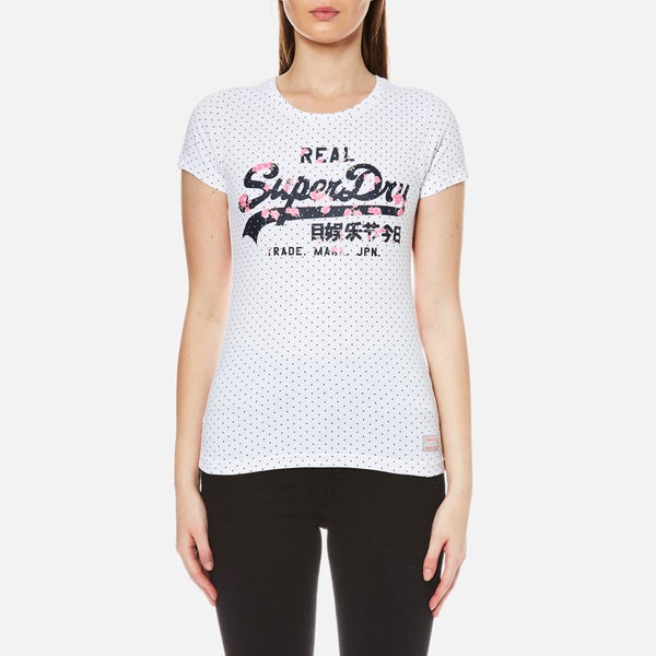 Superdry Women's Vintage Logo Infill T-Shirt - Optic White