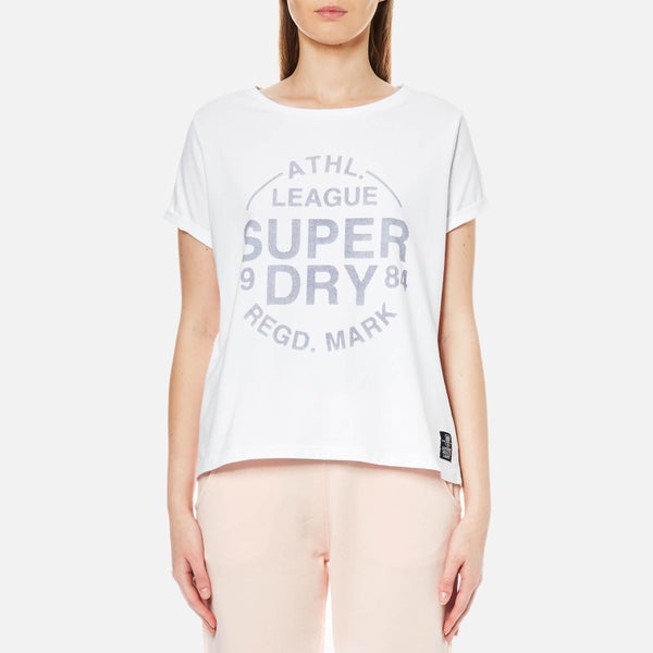 Superdry Women's Athletic Leisure T-Shirt - Optic White