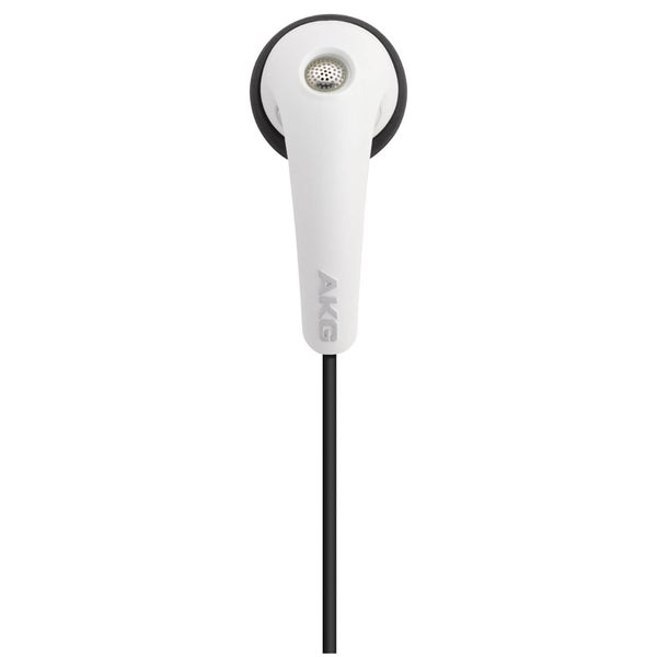 AKG Y16A High Performance Lightweight Earphones with iOS Volume Control and Microphone - White