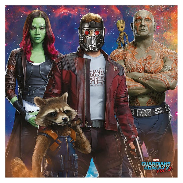 Guardians of the Galaxy Vol. 2 (Galaxy Team) 40 x 40cm Canvas Print