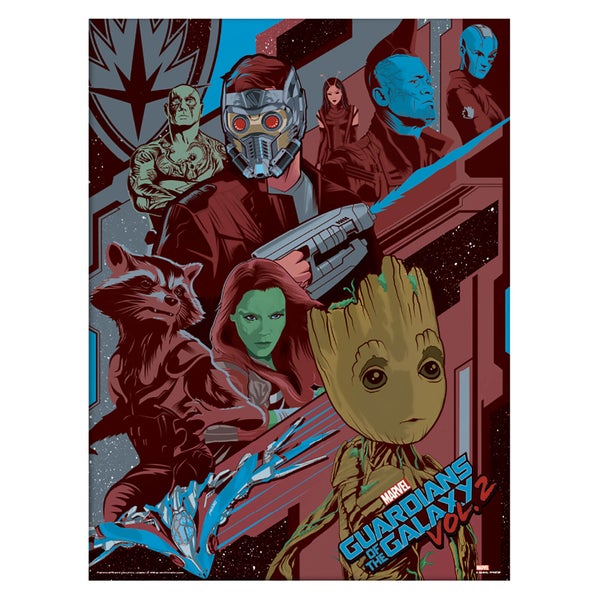 Guardians of the Galaxy Vol. 2 (Galactic) Framed 30 x 40cm Print