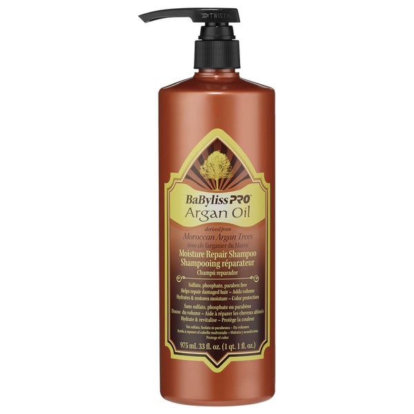 BaByliss PRO Argan Oil Moisture Repair Shampoo 975ml