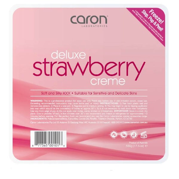 Caron Strawberry Creme Hard Wax Pallet Tray 500g