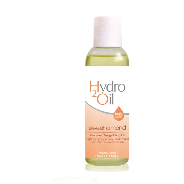 Caronlab Hydro2Oil Sweet Almond Unscented Massage and Body Oil 125ml