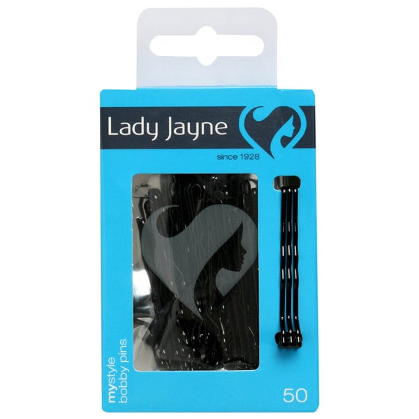 Lady Jayne Bobby Pins 4.5Cm Black 50 Pack