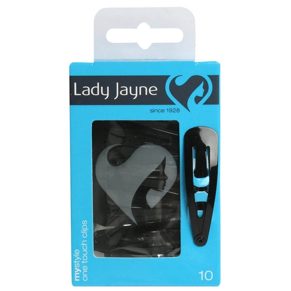 Lady Jayne One Touch Clip Black 10 Pack
