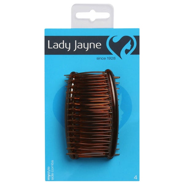 Lady Jayne Side Combs - Shell 4 Pack