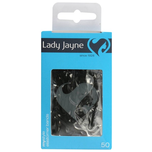 Lady Jayne Snagless Rubberised Elastics 50 Pack