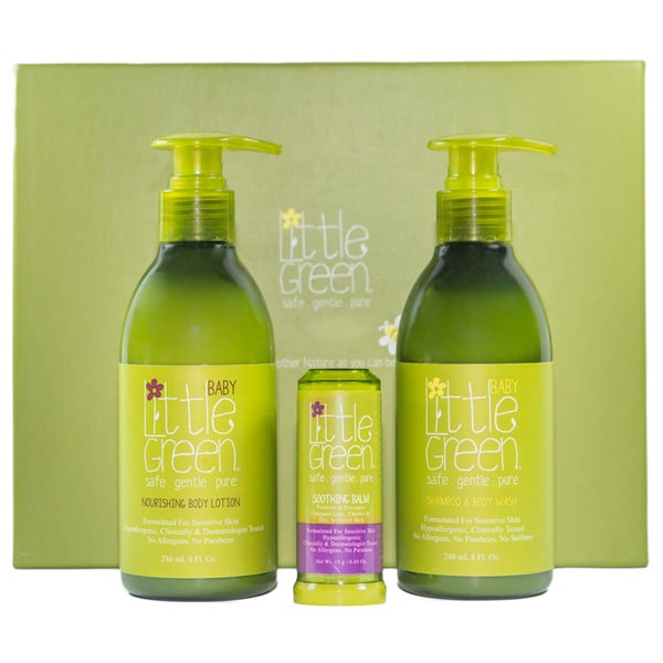 Little Green Baby Gift Set With Soothing Balm