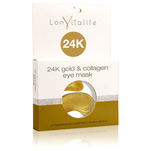 Lonvitalite 24K Gold And Collagen Eye Masks (6 Pairs)
