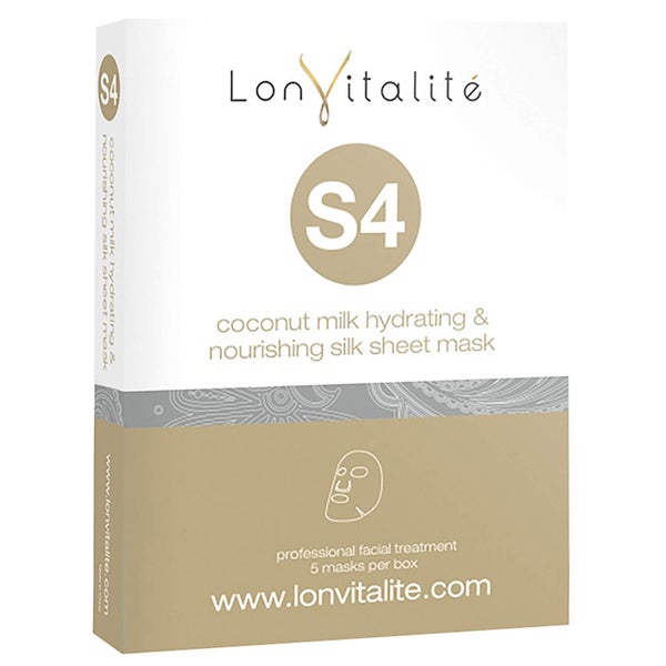 Lonvitalite S4 Coconut Milk Hydrating & Nourishing Face Mask (5 Pack)