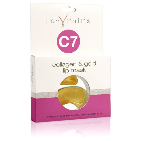 Lonvitalite C7 Collagen And Gold Lip Mask Treatment - 6 Masks