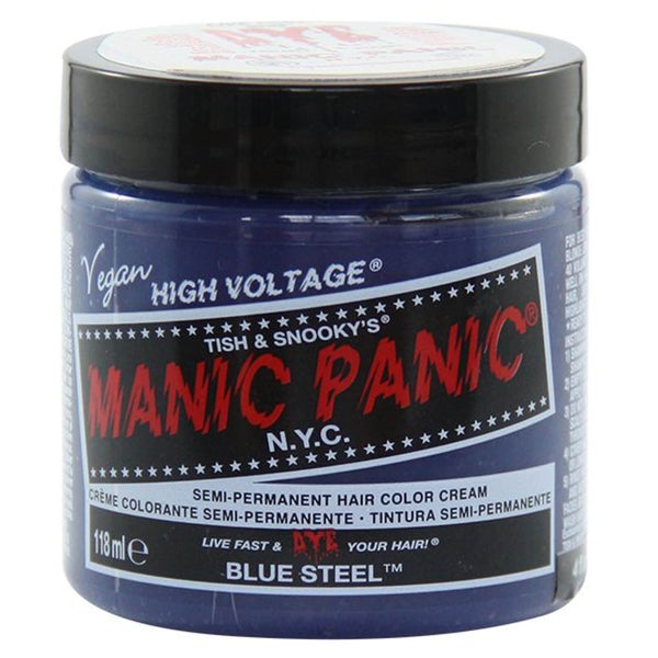 Manic Panic Semi-Permanent Hair Color Cream - Blue Steel 118ml