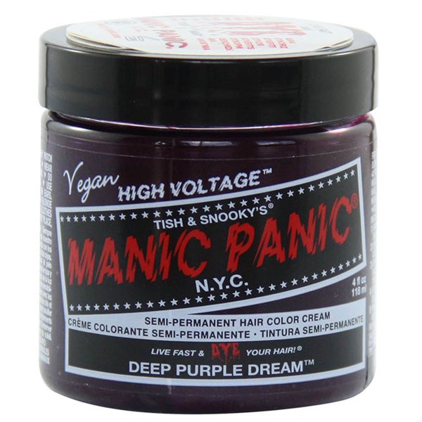 Manic Panic Semi-Permanent Hair Color Cream - Deep Purple Dream 118ml