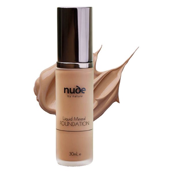 nude by nature Natural Liquid Mineral Foundation - Dark 30ml