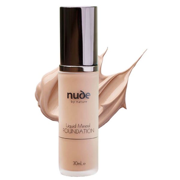 nude by nature Natural Liquid Mineral Foundation - Light/Medium 30ml