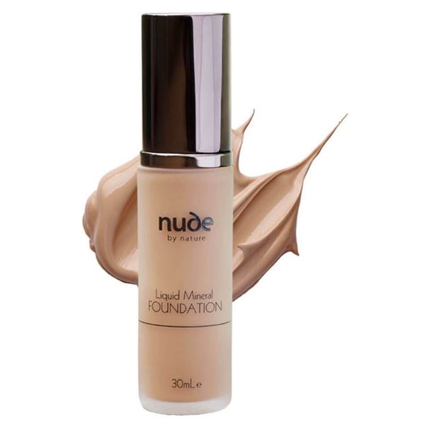 nude by nature Natural Liquid Mineral Foundation - Medium 30ml