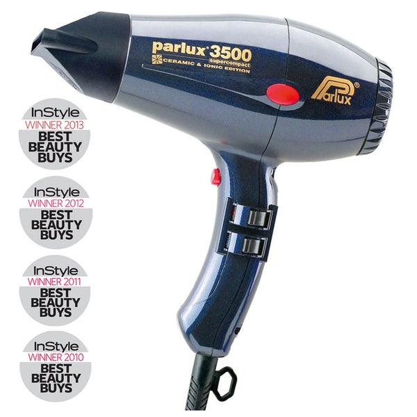 Parlux 3500 Supercompact Ionic And Ceramic Hair Dryer - Blue