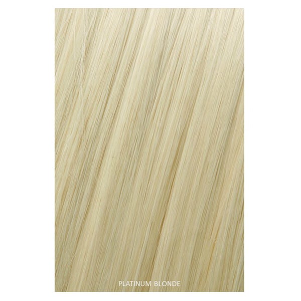 Showpony Professional Clip In Hair Extensions Heat Resistant Synthetic Style 406 - Platinum Blonde 18 Inches