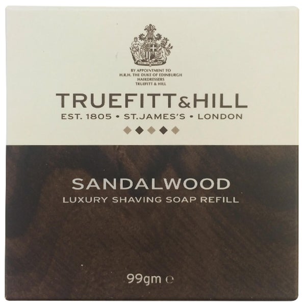 Truefitt & Hill Men's Shaving Soap Refill Sandalwood 99g